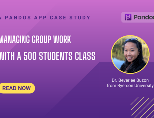 Pandos app: Managing group work with a 500 students class